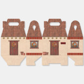 Southwest Adobe and Terracotta Tile House Design Bedankdoosjes (Ongevouwen)