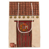 Southwest Adobe and Terracotta Tile House Design Medium Cadeauzakje (Achterkant)