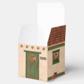 Southwest Adobe Terracotta Tile House Personalized Bedankdoosjes (Geopend)