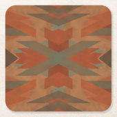 Southwest American Indian Inspired Art Pattern Kartonnen Onderzetters (Voorkant)