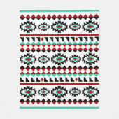 Southwest Aztec - Inative American Tribal Design Fleece Deken (Voorkant)