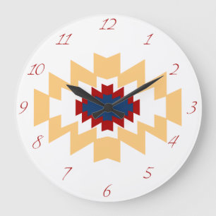 Southwest Aztec - Inative American Tribal Design Grote Klok