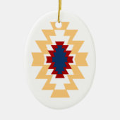 Southwest Aztec - Inative American Tribal Design Keramisch Ornament (Voorkant)