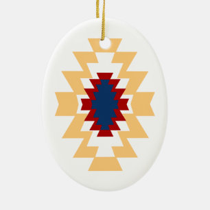 Southwest Aztec - Inative American Tribal Design Keramisch Ornament