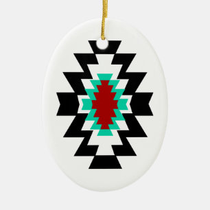 Southwest Aztec - Inative American Tribal Design Keramisch Ornament