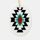 Southwest Aztec - Inative American Tribal Design Keramisch Ornament (Achterkant)