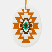 Southwest Aztec - Inative American Tribal Design Keramisch Ornament (Voorkant)