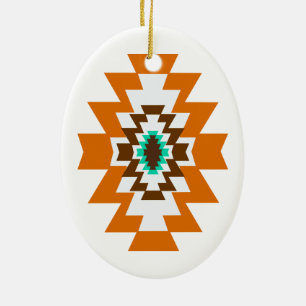Southwest Aztec - Inative American Tribal Design Keramisch Ornament