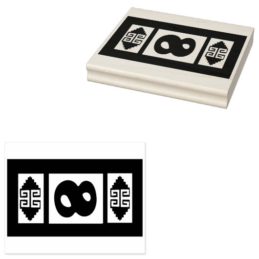 Southwest Aztec Large Stamp Tool Rubberstempel (Gestempeld)