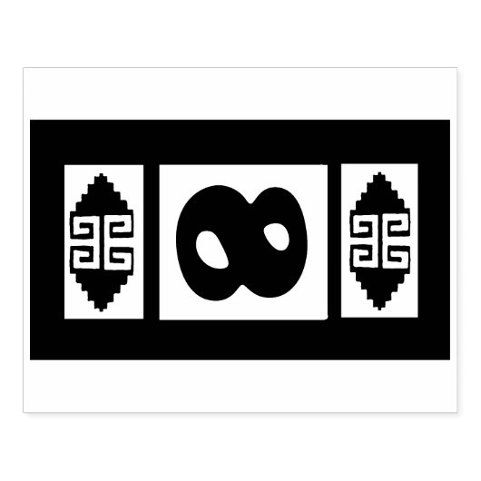 Southwest Aztec Large Stamp Tool Rubberstempel (Afrduk)