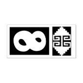 Southwest Aztec Number 8 Design Stamp Tool Rubberstempel (Afrduk)