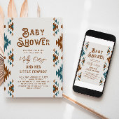 Southwest Baby shower Invitation | Cowboy Baby Kaart