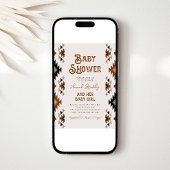 Southwest Baby shower Invitation Kaart