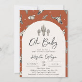 Southwest Baby shower Invitation | WESTERNE BABY Kaart (Voorkant)