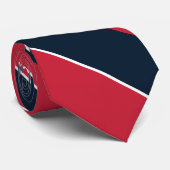 Southwest Blue en Red Striped Stropdas (Opgerold)