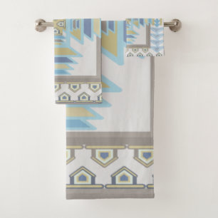 Southwest Blues Indian Blanket Art Design Bad Handdoek