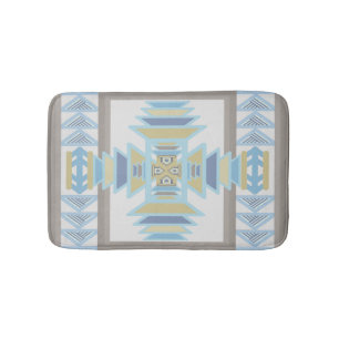 Southwest Blues Indian Blanket Art Design Badmat