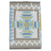 Southwest Blues Indian Blanket Art Design Medium Cadeauzakje (Voorkant)