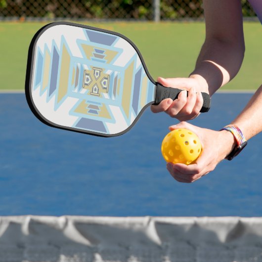 Southwest Blues Indian Blanket Art Design Pickleball Paddle (Insitu)