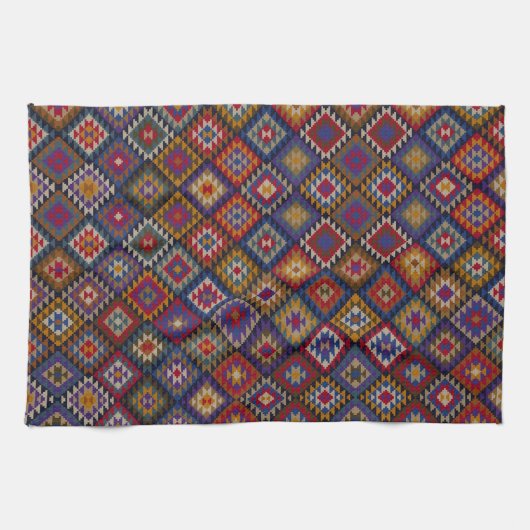 Southwest Blues Theedoek (Horizontaal)