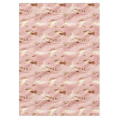 Southwest Blush Pink Gold Cowgirl Koeienhuid Tafelkleed (Voorkant)