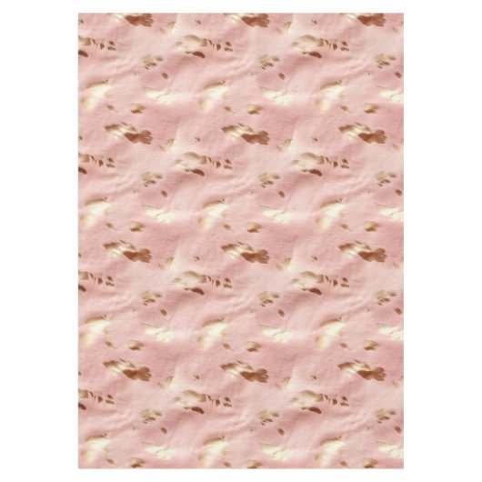 Southwest Blush Pink Gold Cowgirl Koeienhuid Tafelkleed (Voorkant)