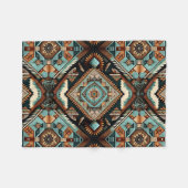 Southwest Boho Pattern Fleece Deken (Voorkant (Horizontaal))