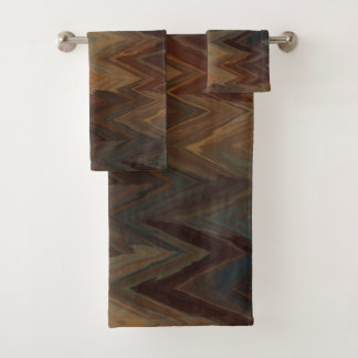 Southwest Brown Chevron Bad Handdoek
