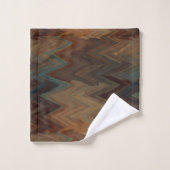 Southwest Brown Chevron Bad Handdoek (Wasdoekje)