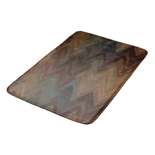 Southwest Brown Chevron Badmat (Gekanteld)