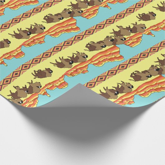 Southwest Buffalo Cadeaupapier (Hoek)