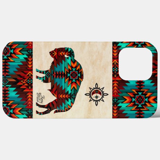 Southwest Buffalo Case-Mate iPhone Case (Achterkant (horizontaal))
