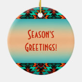 Southwest Buffalo Ceramic Ornament (Achterkant)