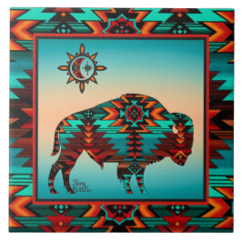 Southwest Buffalo CERAMIC-TEGEL Tegeltje