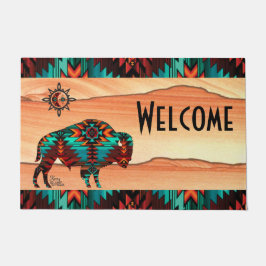 Southwest Buffalo Doormat Deurmat