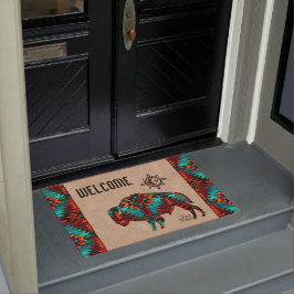 Southwest Buffalo Doormat Deurmat
