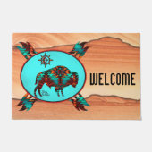Southwest Buffalo Doormat Deurmat (Voorkant)