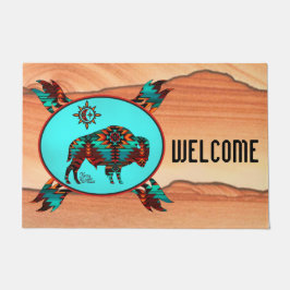 Southwest Buffalo Doormat Deurmat
