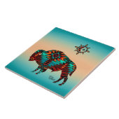 Southwest Buffalo en Sun Tegeltje (Zijkant)