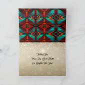 Southwest Buffalo Holiday Card Feestdagen Kaart (Binnen)