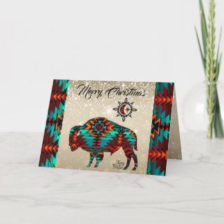 Southwest Buffalo Holiday Card Feestdagen Kaart