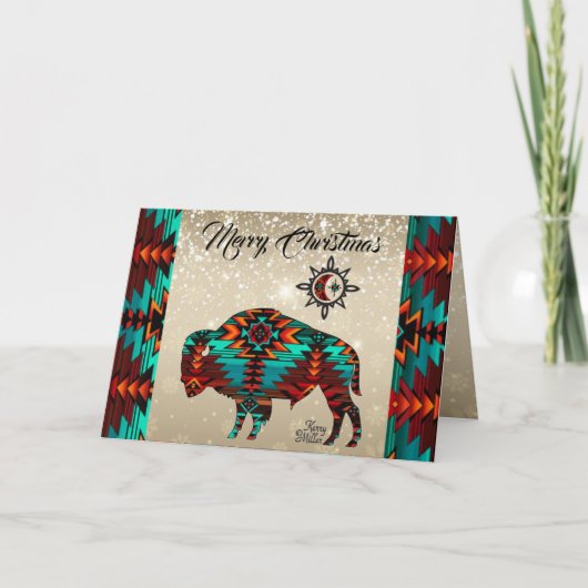 Southwest Buffalo Holiday Card Feestdagen Kaart (Voorkant)