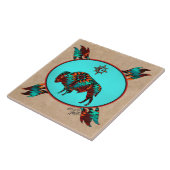 Southwest Buffalo-keramische Tegel Tegeltje (Zijkant)