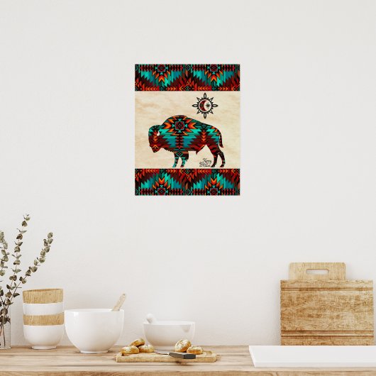 Southwest Buffalo Poster (Keuken)