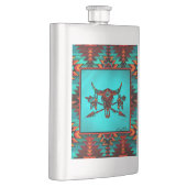 Southwest Buffalo Skull en Arrow Flacon (Rechts)