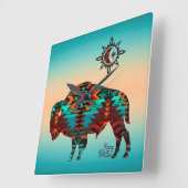 Southwest Buffalo Square Wall klok (Hoek)