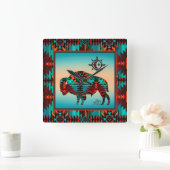 Southwest Buffalo Square Wall klok (Huis)