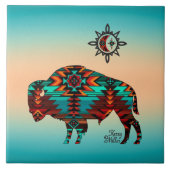 Southwest Buffalo Tegeltje (Voorkant)