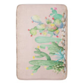 Southwest Cactus Bath Mat (Voorkant Verticaal)