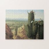 Southwest Cactus Jigzaag Puzzle Legpuzzel (Horizontaal)